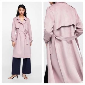 Zara Faux Suede Coat